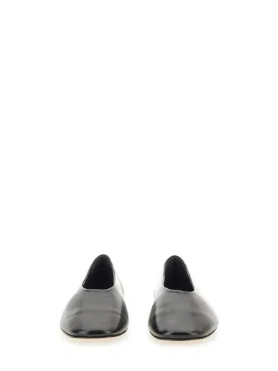 Aeyde Black Ida Ballerina Flats