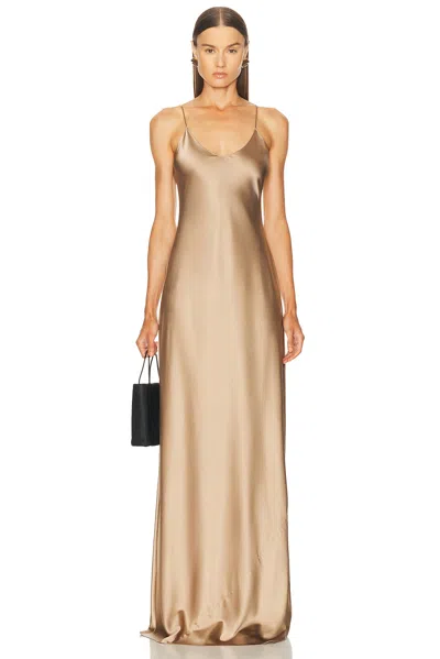 Éterne Mila Silk-blend Satin Maxi Dress