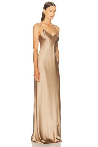 Éterne Mila Silk-blend Satin Maxi Dress