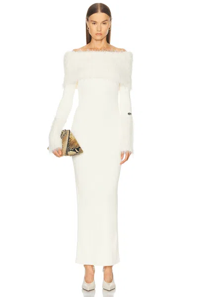 Jean Paul Gaultier Ribbed Hairy Long Dress