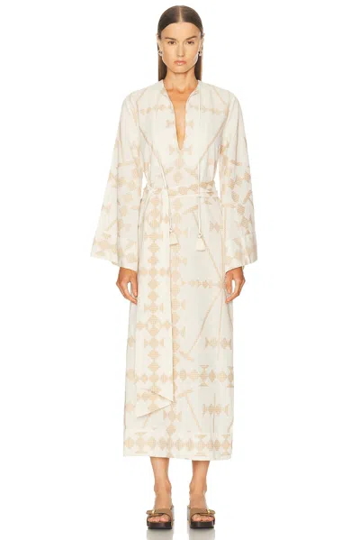 Johanna Ortiz Embroidered Cotton Wild Savannah Tunic Dress