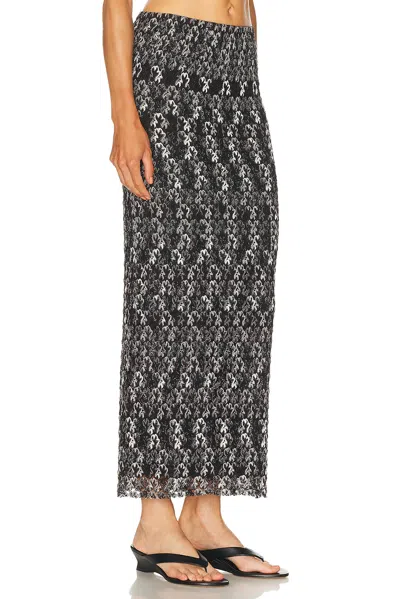 Missoni Long Pencil Skirt In Embroidered Lace In Black