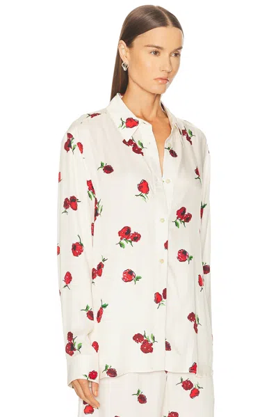 Khaite Argo Raspberry-print Shirt