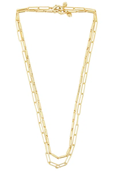 Roxanne Assoulin The Chain Reaction Short Duo Necklace In Gold