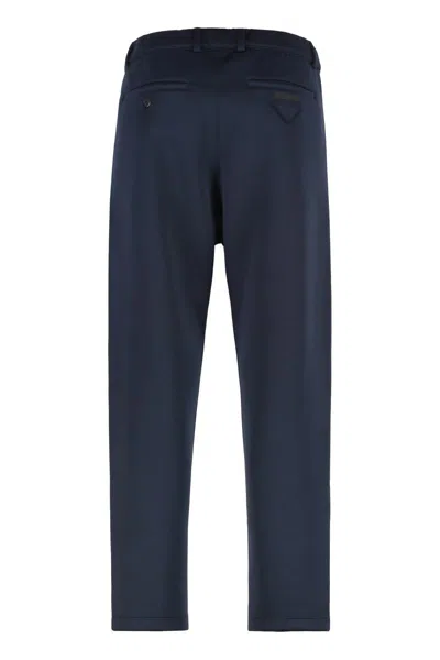 Prada Track Pants Polyester Belt Loops In Brown