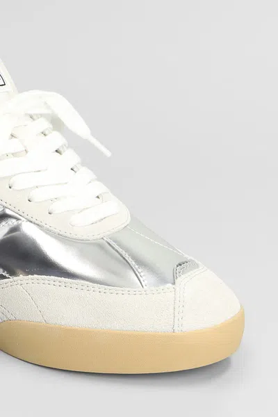 Chloé Kick Sneakers In Silver Suede And Leather In Silver