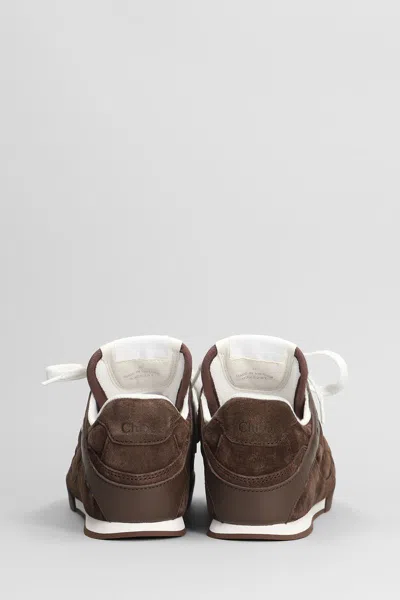 Chloé Chloe Kick Quilted Suede Sneakers