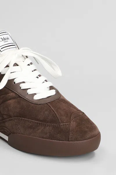 Chloé Chloe Kick Quilted Suede Sneakers