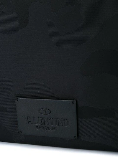 Shop Valentino Garavani Camouflage Document Case - Black