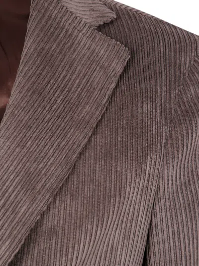 Barba Napoli Barba "easy Mono" Jacket In Brown
