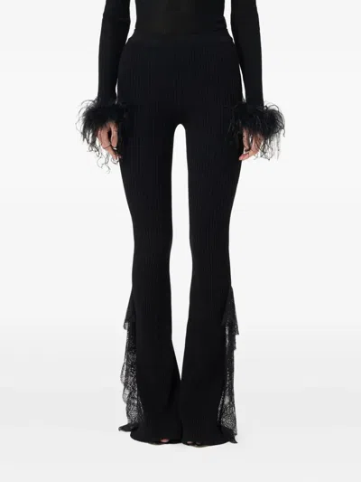 Blumarine Knit Insert Lace Pants