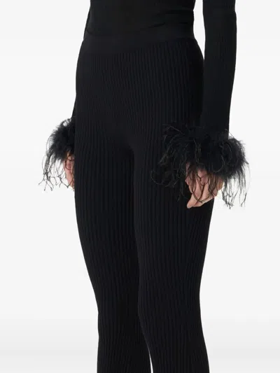 Blumarine Knit Insert Lace Pants