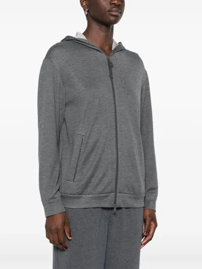 Brunello Cucinelli Cotton And Silk Blend Hoodie