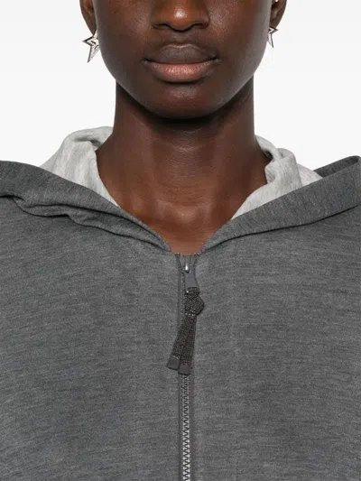 Brunello Cucinelli Cotton And Silk Blend Hoodie