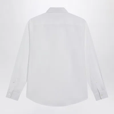 Burberry White Shirt In Cotton Poplin In White