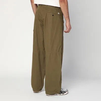 C.p. Company Cotton Rip Stop Loose Pants In Green