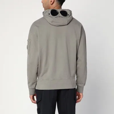 C.p. Company Hooded Sweatshirt With Pockets And Drawstring In Gray