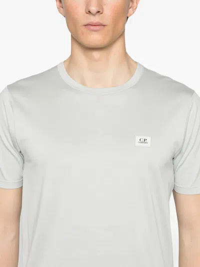 C.p. Company C.p.company  Logo-patch T-shirt In Gray
