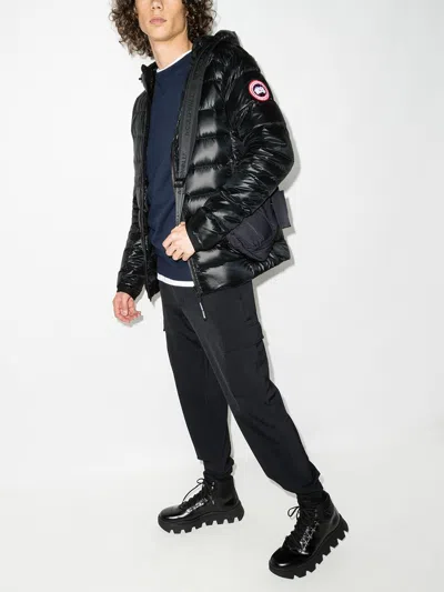 Canada Goose Black Quilted Down Jacket In Black