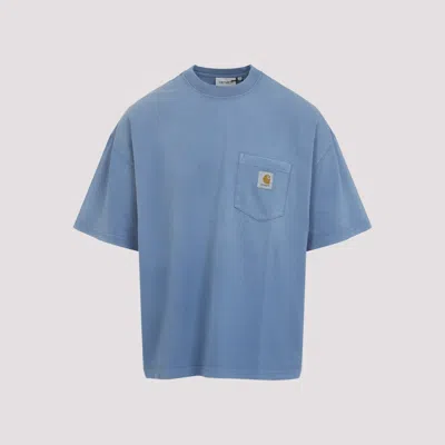 Carhartt Mens Sorrent Hudson Crewneck Cotton-jersey T-shirt In Blue