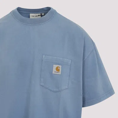 Carhartt Mens Sorrent Hudson Crewneck Cotton-jersey T-shirt In Blue