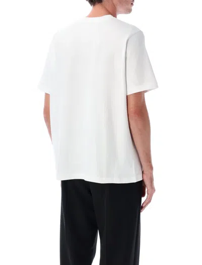 Casablanca White Crewneck T-shirt With Logo On The Front In White