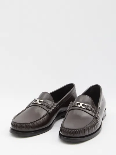 Celine Men Triomphe Luco Loafer In Brown