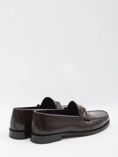 Celine Men Triomphe Luco Loafer In Brown