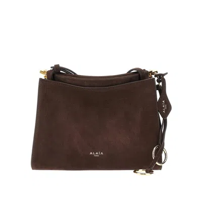 Alaïa Ubuck Leather Small Squared 'le Click' Bag