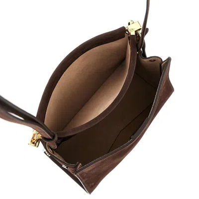 Alaïa Ubuck Leather Small Squared 'le Click' Bag