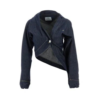 Vivienne Westwood 'natalia' Chambray Draped Shirt