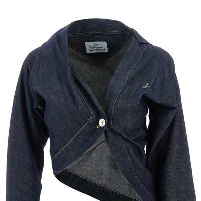 Vivienne Westwood 'natalia' Chambray Draped Shirt