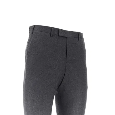 Pt Torino Stretch Wool Master Fit Pants In Black