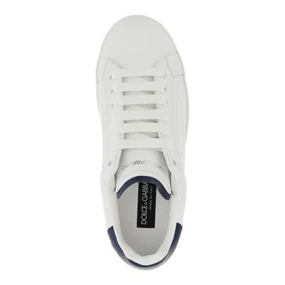 Dolce & Gabbana White Sneakers With Minimalist Design And Cushioned Sole In White