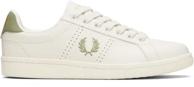 Fred Perry White B721 Leather Sneakers In White