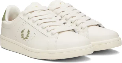 Fred Perry White B721 Leather Sneakers In White