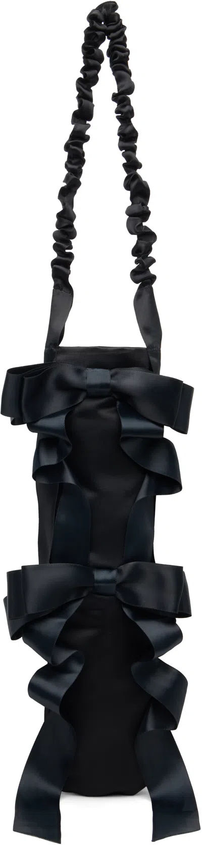 Gohar World Black Baguette Bag