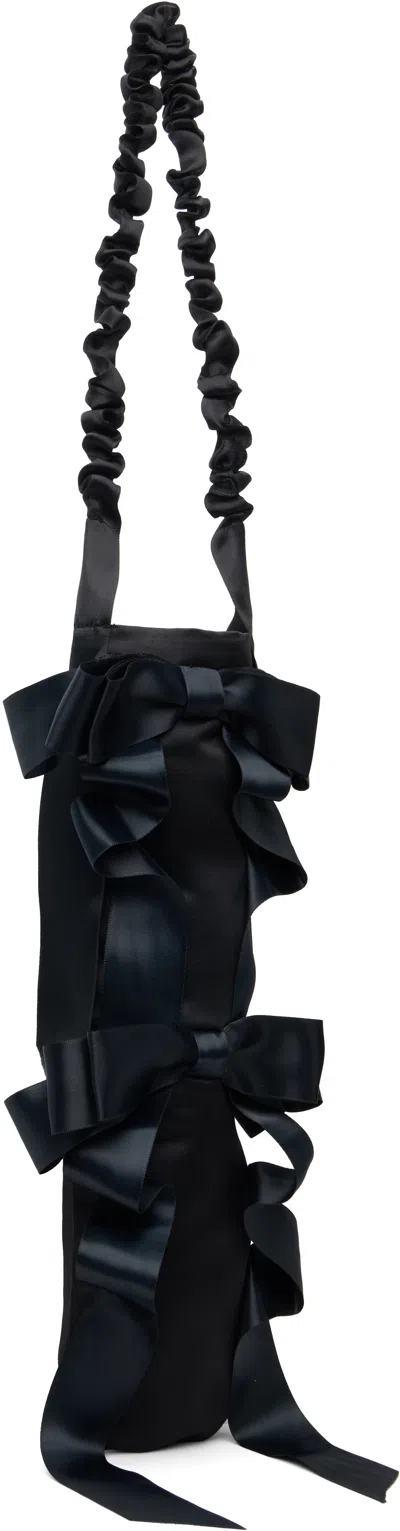 Gohar World Black Baguette Bag