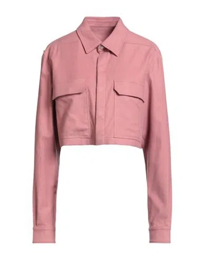 Rick Owens Woman Shirt Antique Rose Size 4 Cotton