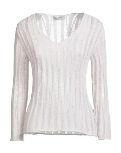 Alpha Studio Woman Sweater Blush Size 10 Baby Alpaca Wool, Recycled Polyamide, Polyamide