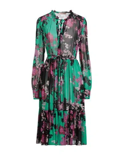 Twinset Woman Midi Dress Green Size 8 Viscose