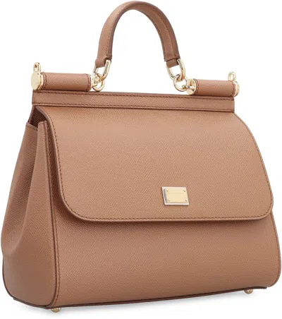 Dolce & Gabbana Large Caramel Sicily Hand Bag