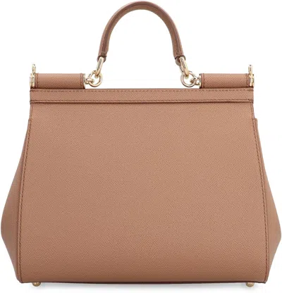 Dolce & Gabbana Large Caramel Sicily Hand Bag