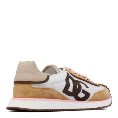 Dolce & Gabbana White Calf Leather Sneakers. Brown Calf Leather Sneakers