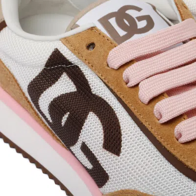 Dolce & Gabbana White Calf Leather Sneakers. Brown Calf Leather Sneakers