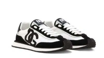Dolce & Gabbana Multicolor Mesh And Split Leather Cushion Sneakers