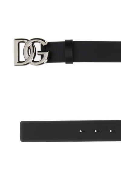 Dolce & Gabbana Dg Logo Leather Belt