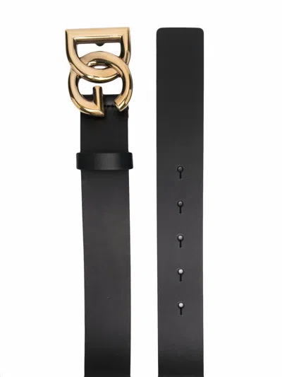 Dolce & Gabbana Dg Logo Leather Belt