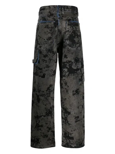 Darkpark John Camouflage-pattern Straight-leg Jeans