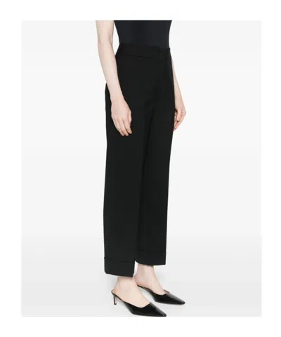 Peserico Tapered Trousers In Black